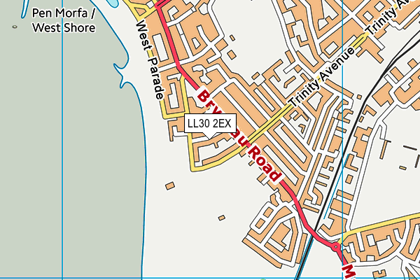 LL30 2EX map - OS VectorMap District (Ordnance Survey)