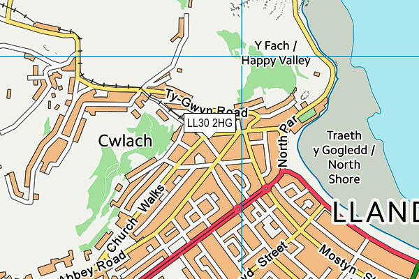 Map of ORMESIDE COURT LLANDUDNO LIMITED at district scale