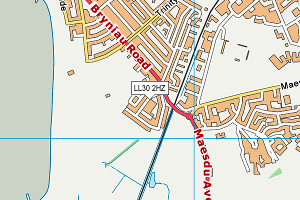 LL30 2HZ map - OS VectorMap District (Ordnance Survey)