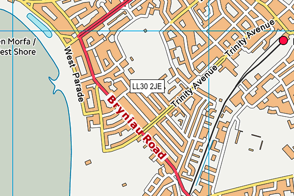 LL30 2JE map - OS VectorMap District (Ordnance Survey)