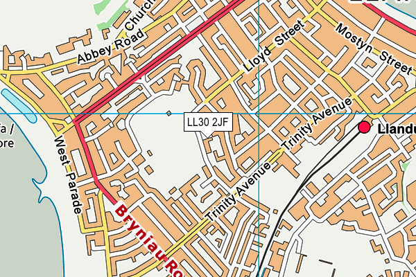 LL30 2JF map - OS VectorMap District (Ordnance Survey)