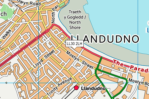 LL30 2LH map - OS VectorMap District (Ordnance Survey)