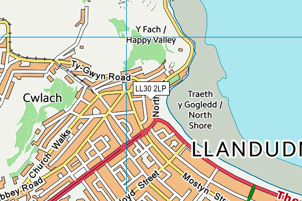 LL30 2LP map - OS VectorMap District (Ordnance Survey)