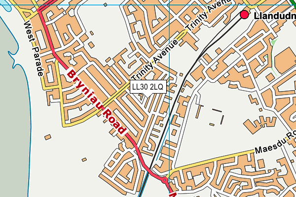 LL30 2LQ map - OS VectorMap District (Ordnance Survey)