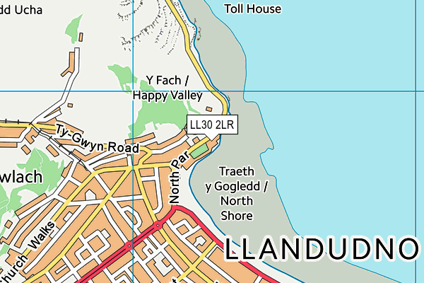 LL30 2LR map - OS VectorMap District (Ordnance Survey)