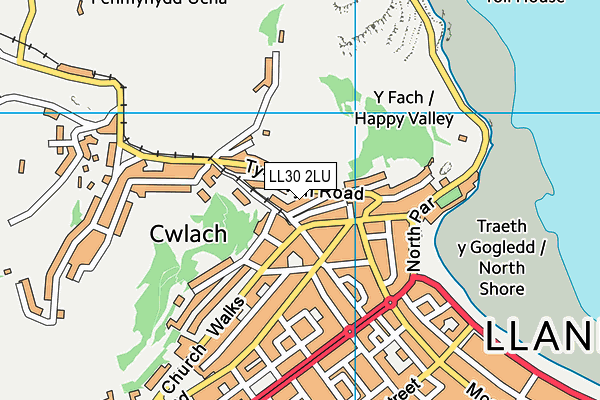 LL30 2LU map - OS VectorMap District (Ordnance Survey)