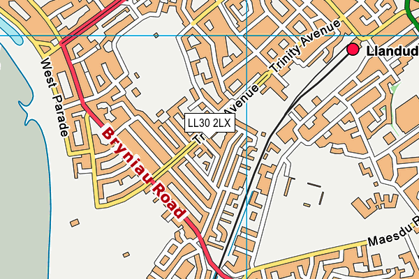 LL30 2LX map - OS VectorMap District (Ordnance Survey)
