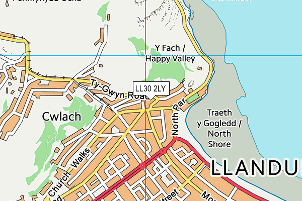 LL30 2LY map - OS VectorMap District (Ordnance Survey)