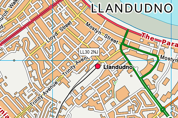 LL30 2NJ map - OS VectorMap District (Ordnance Survey)