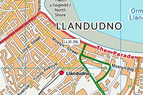 LL30 2NL map - OS VectorMap District (Ordnance Survey)