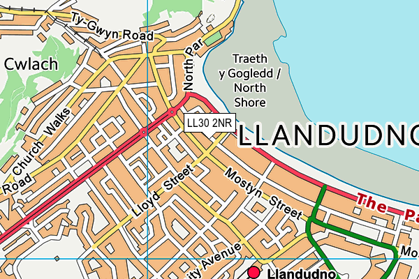 LL30 2NR map - OS VectorMap District (Ordnance Survey)