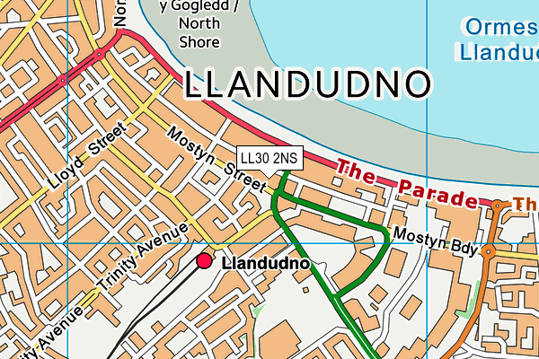 LL30 2NS map - OS VectorMap District (Ordnance Survey)