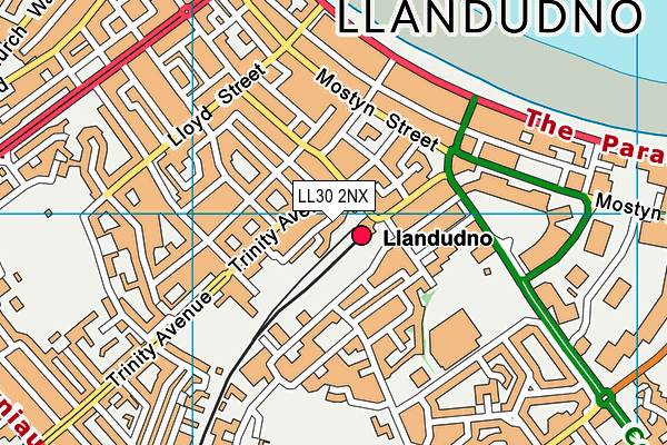LL30 2NX map - OS VectorMap District (Ordnance Survey)