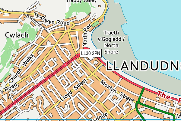 LL30 2PN map - OS VectorMap District (Ordnance Survey)