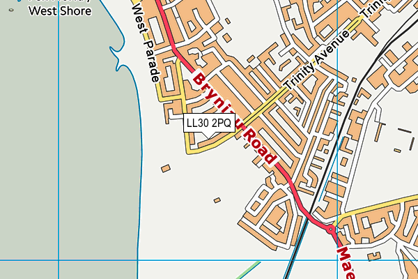 LL30 2PQ map - OS VectorMap District (Ordnance Survey)