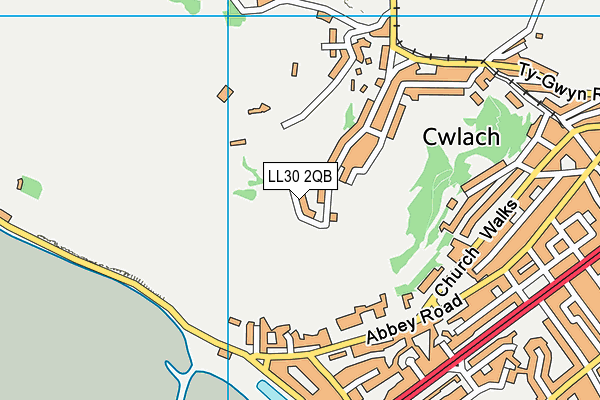 LL30 2QB map - OS VectorMap District (Ordnance Survey)