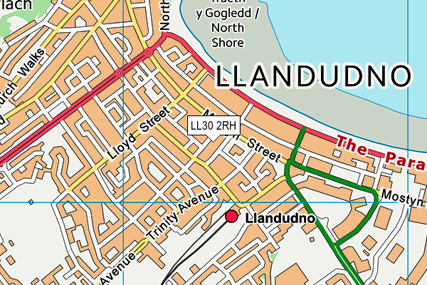 Map of LLANDUDNO BUILDING & WORKMENS DWELLINGS COMPANY LIMITED(THE) at district scale