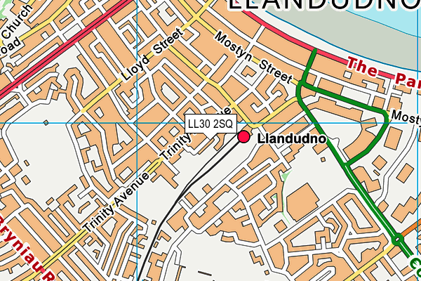 LL30 2SQ map - OS VectorMap District (Ordnance Survey)