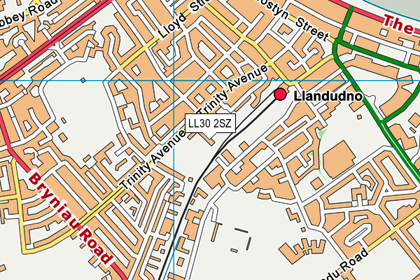LL30 2SZ map - OS VectorMap District (Ordnance Survey)