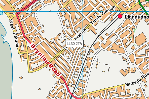 LL30 2TA map - OS VectorMap District (Ordnance Survey)