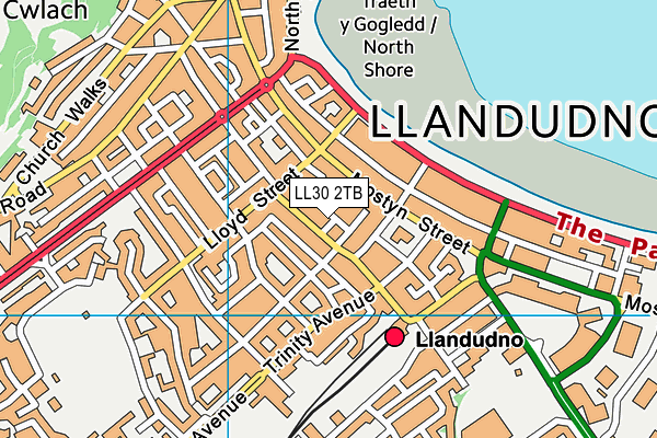LL30 2TB map - OS VectorMap District (Ordnance Survey)