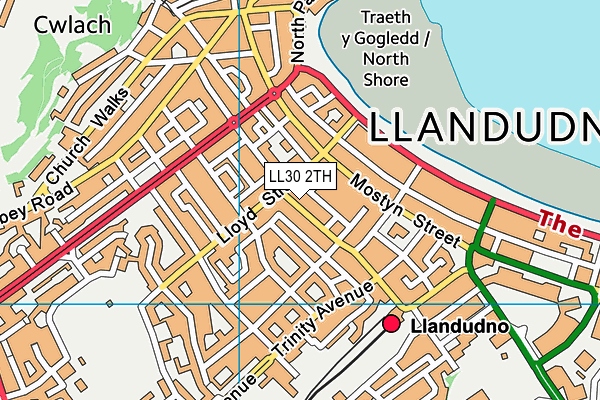 LL30 2TH map - OS VectorMap District (Ordnance Survey)
