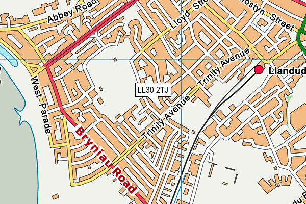 LL30 2TJ map - OS VectorMap District (Ordnance Survey)