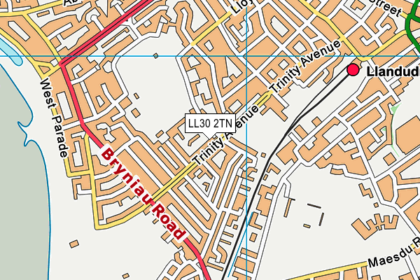 LL30 2TN map - OS VectorMap District (Ordnance Survey)