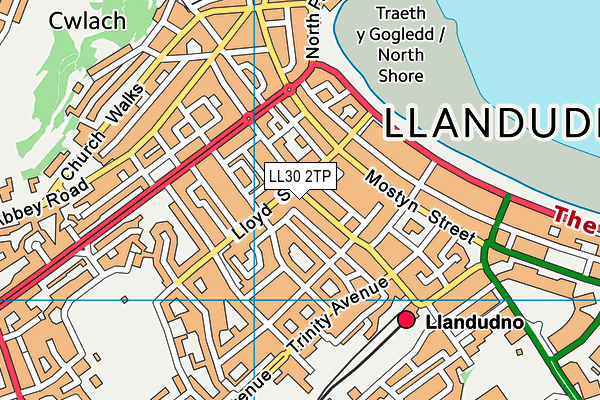 LL30 2TP map - OS VectorMap District (Ordnance Survey)