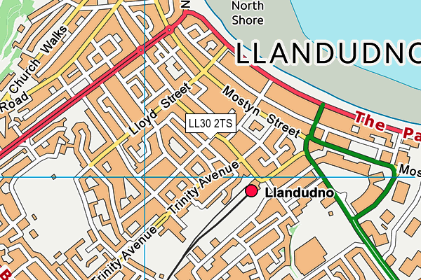 LL30 2TS map - OS VectorMap District (Ordnance Survey)