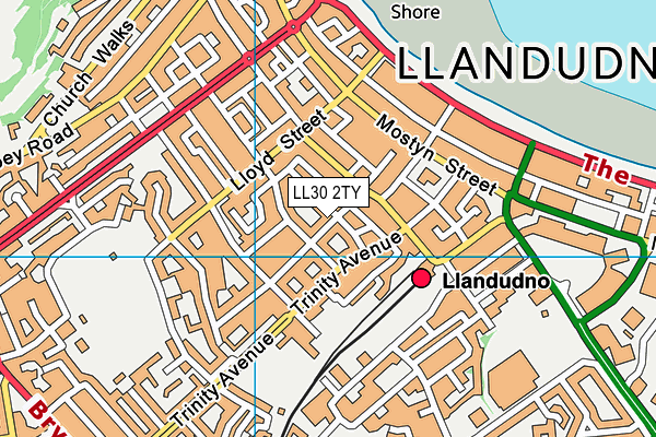 LL30 2TY map - OS VectorMap District (Ordnance Survey)