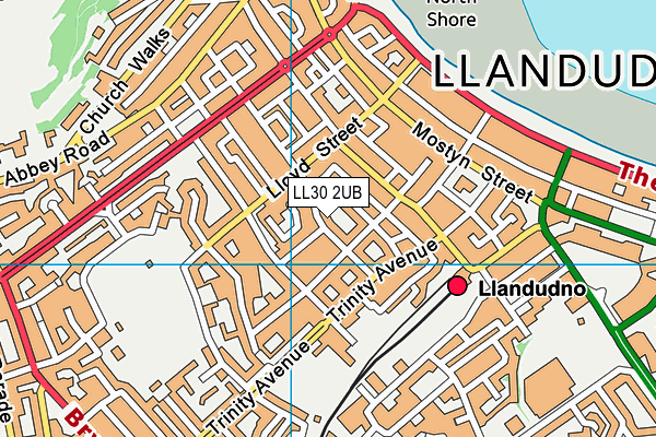 LL30 2UB map - OS VectorMap District (Ordnance Survey)