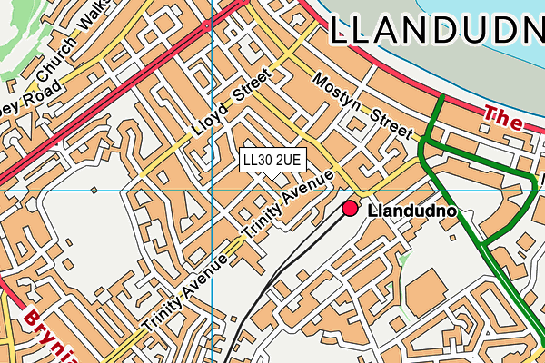 LL30 2UE map - OS VectorMap District (Ordnance Survey)