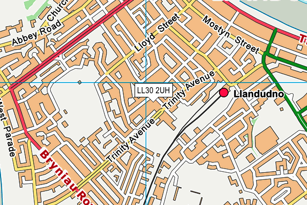 LL30 2UH map - OS VectorMap District (Ordnance Survey)