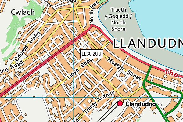 Map of 39 ABBEY ROAD (LLANDUDNO) MANAGEMENT COMPANY LIMITED at district scale