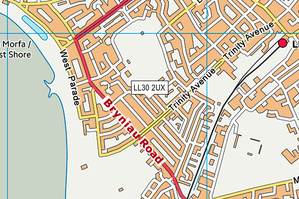 LL30 2UX map - OS VectorMap District (Ordnance Survey)