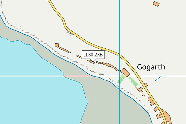 LL30 2XB map - OS VectorMap District (Ordnance Survey)