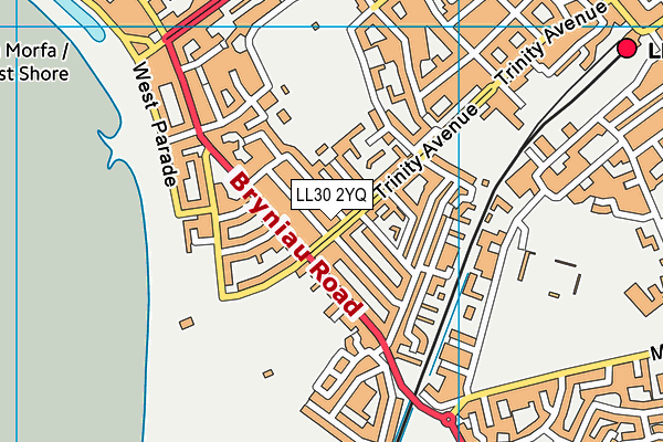 LL30 2YQ map - OS VectorMap District (Ordnance Survey)