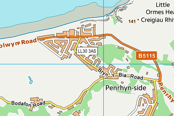 Map of ORME VIEW (COLWYN BAY) MANAGEMENT LIMITED at district scale