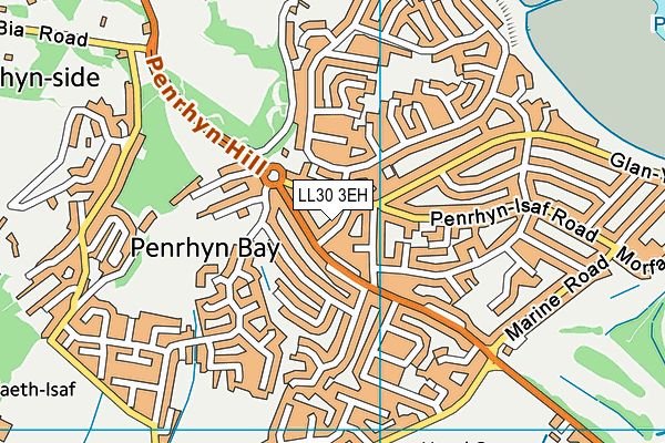 LL30 3EH map - OS VectorMap District (Ordnance Survey)