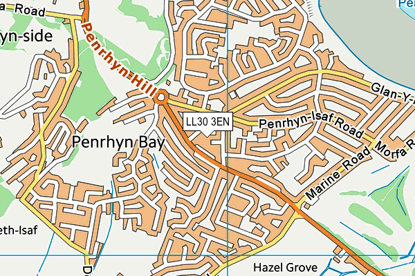 LL30 3EN map - OS VectorMap District (Ordnance Survey)