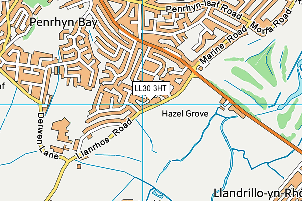 LL30 3HT map - OS VectorMap District (Ordnance Survey)