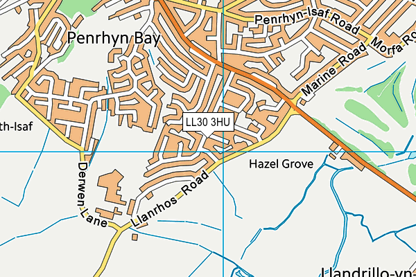 LL30 3HU map - OS VectorMap District (Ordnance Survey)