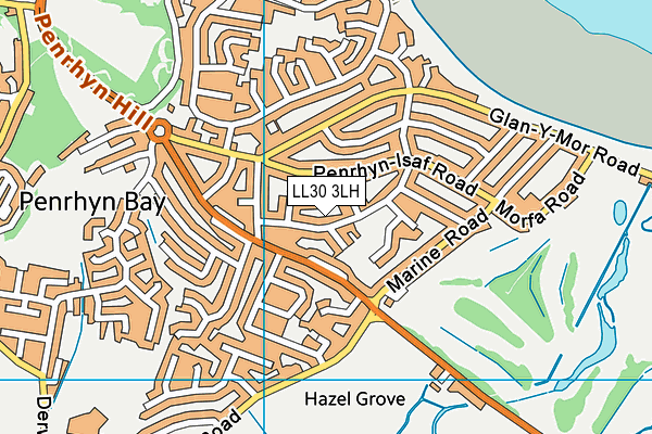 LL30 3LH map - OS VectorMap District (Ordnance Survey)