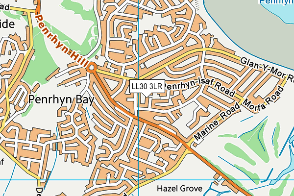 LL30 3LR map - OS VectorMap District (Ordnance Survey)