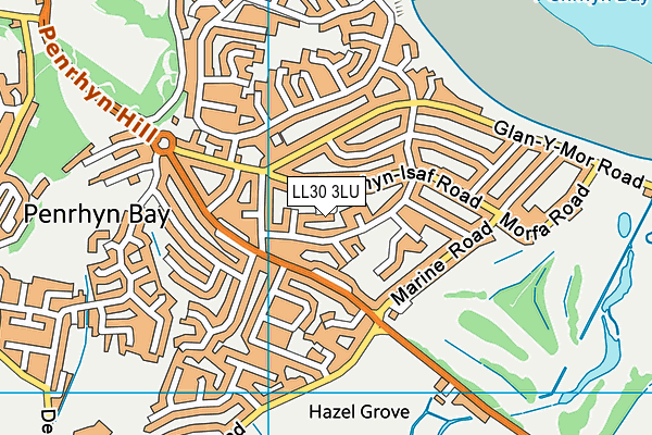 LL30 3LU map - OS VectorMap District (Ordnance Survey)