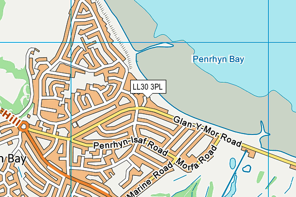 LL30 3PL map - OS VectorMap District (Ordnance Survey)