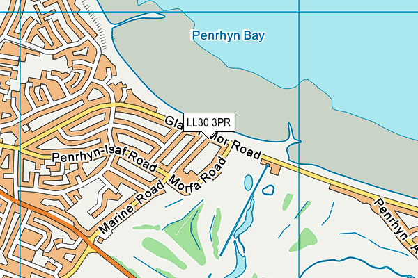 LL30 3PR map - OS VectorMap District (Ordnance Survey)