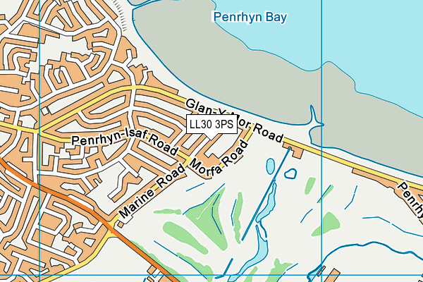 LL30 3PS map - OS VectorMap District (Ordnance Survey)