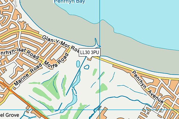 LL30 3PU map - OS VectorMap District (Ordnance Survey)